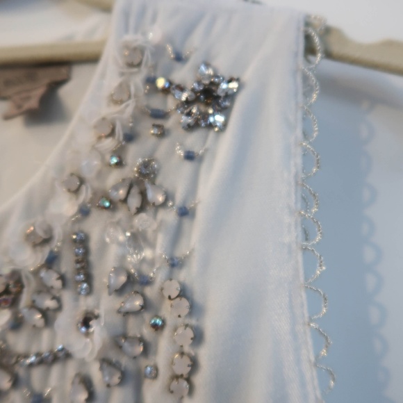 Ecoté Jasmina Velvet Embellished Mini Shift Dress - Picture 8 of 8